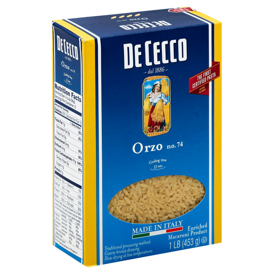 De Cecco Pasta Orzo 16 oz (Pack Of 20)