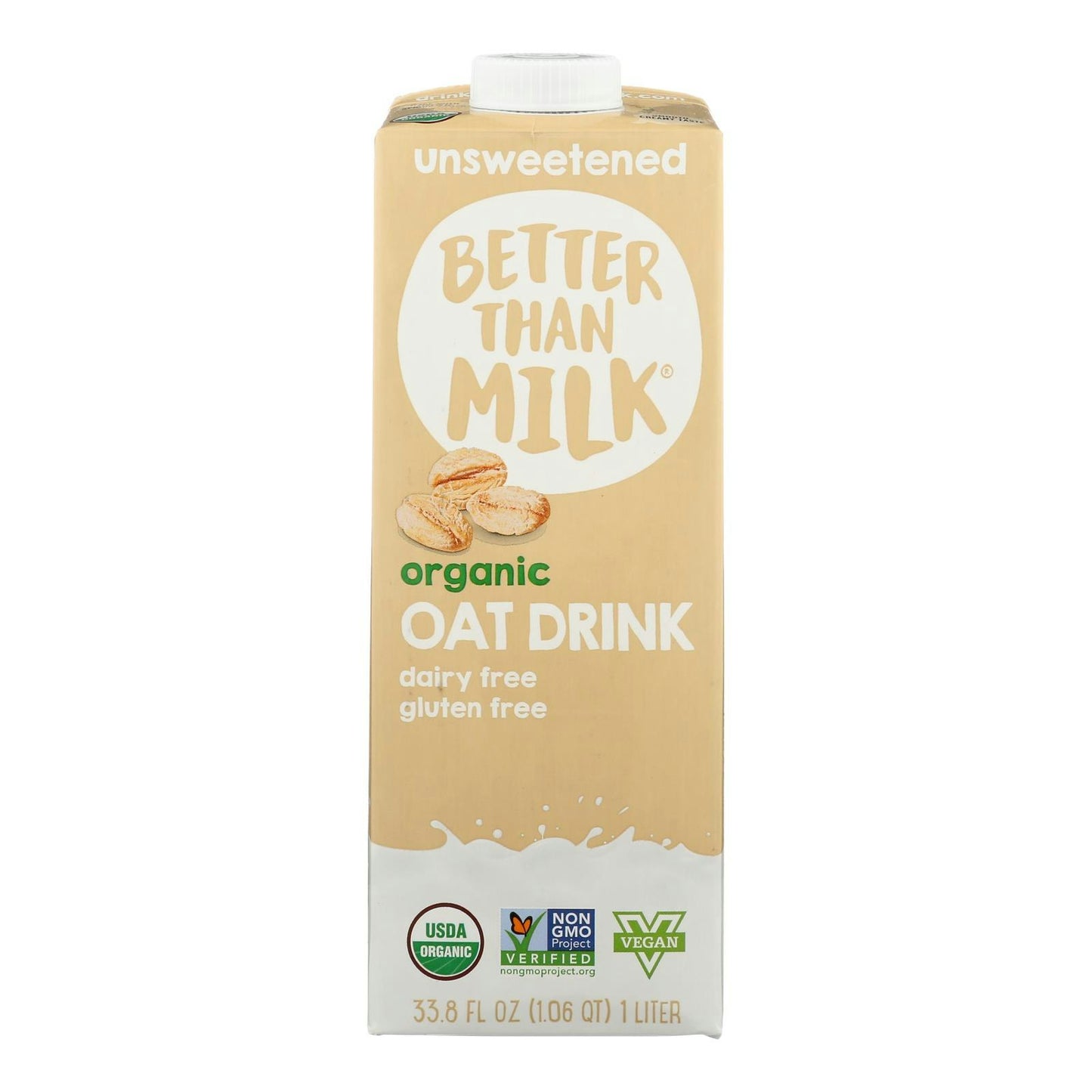 Better Than Milk - Drink Oat Unsweetened 33.8 fl. oz (Pack of 6)