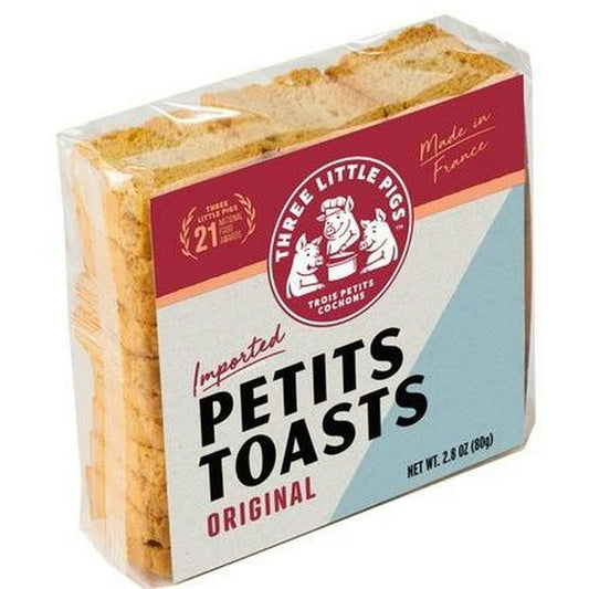 Les Trois Petits Three Little Pigs Original Petits Toasts - 2.75 Ounce (Pack of 24)