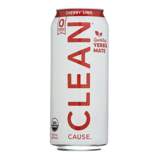 Clean Cause - Yerba Sparkling Cherry Lime 16 fl. oz (Pack of 12)