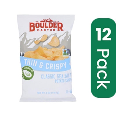 Boulder Canyon - Chip Sea Salt & Avocado Oil 6 oz (Pack of 12)