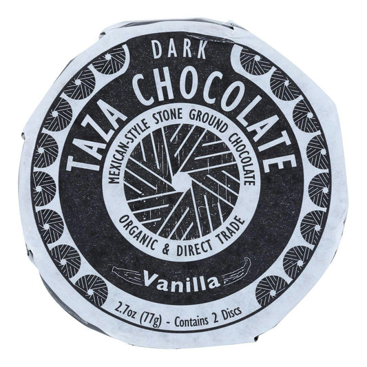 Taza Chocolate Chocolate Disc Vanilla Organic 2.7 Oz (Pack of 12)