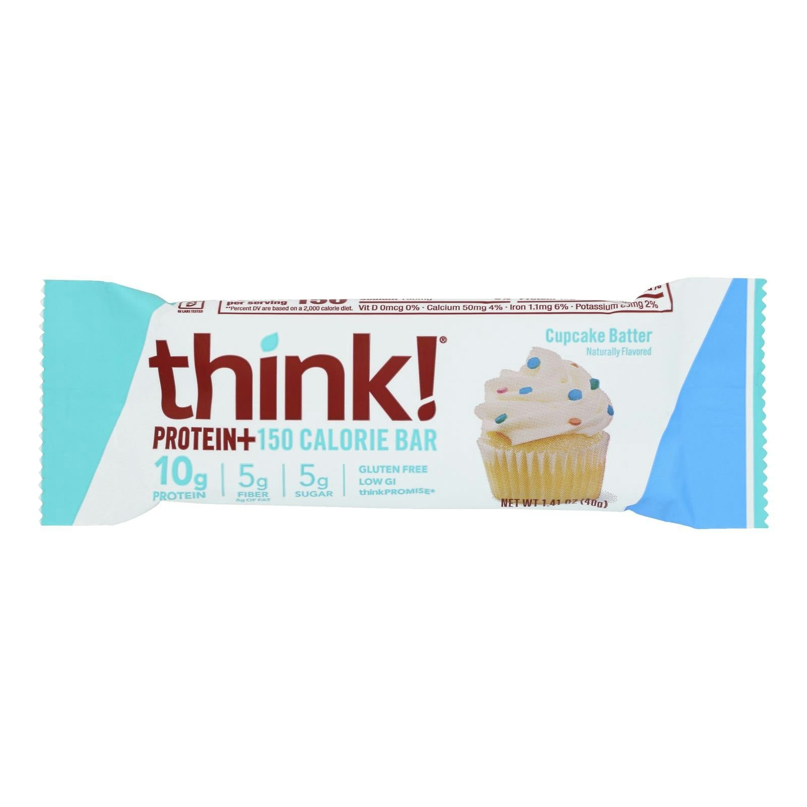 Thinkthin Protein And Fiber Bars Gluten Free 1.41 oz - (Pack of 10)