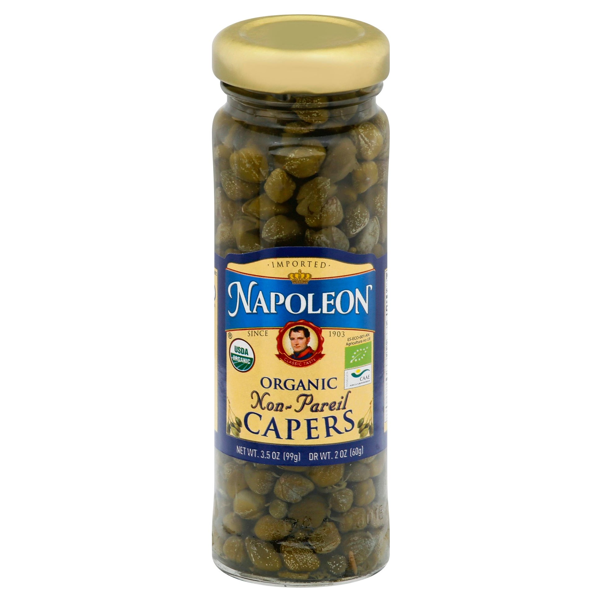 Napoleon Capers Organic 3.5 Oz Pack of 12