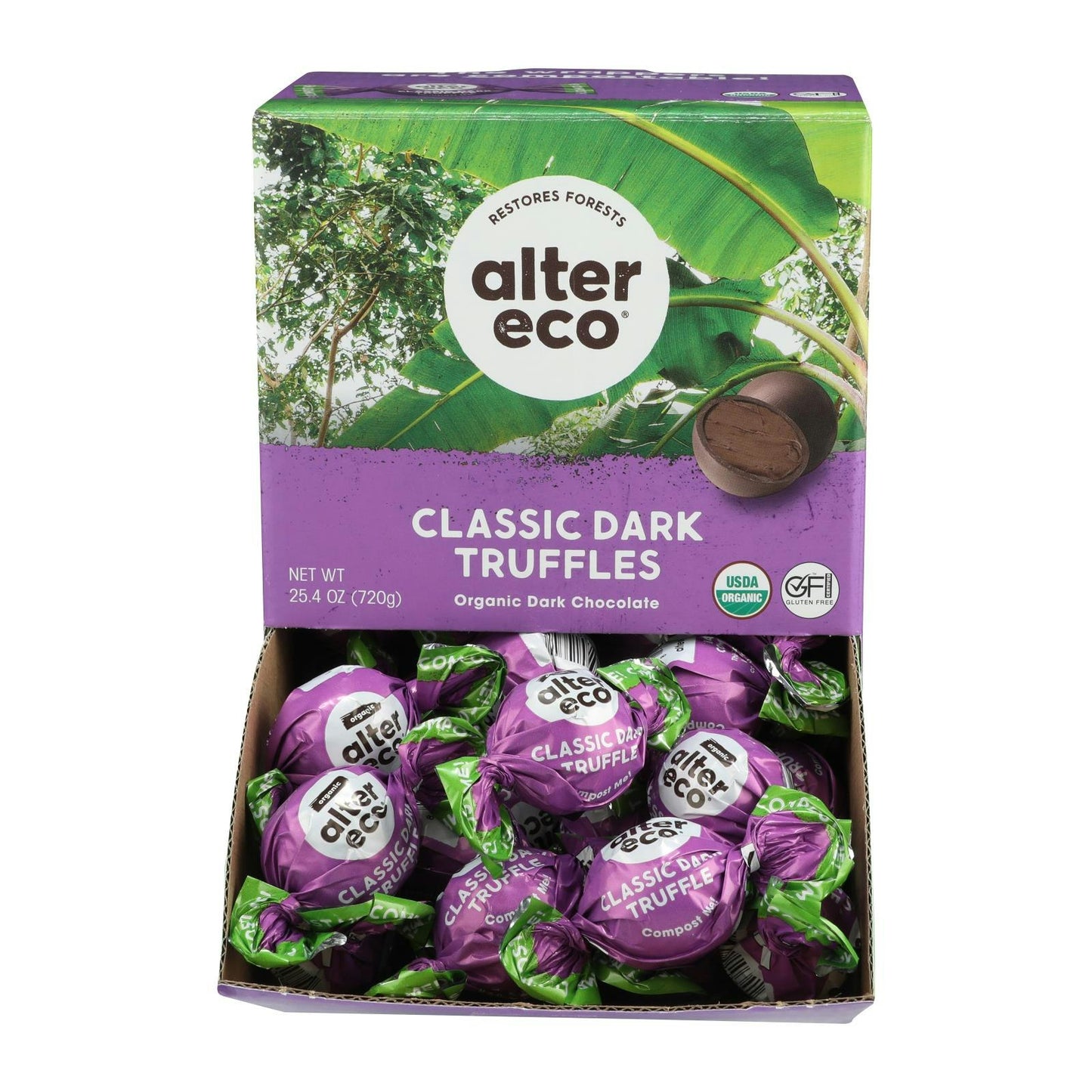 Alter Eco Chocolate Trufle Suprdark Organic 0.42 oz (Pack of 60)