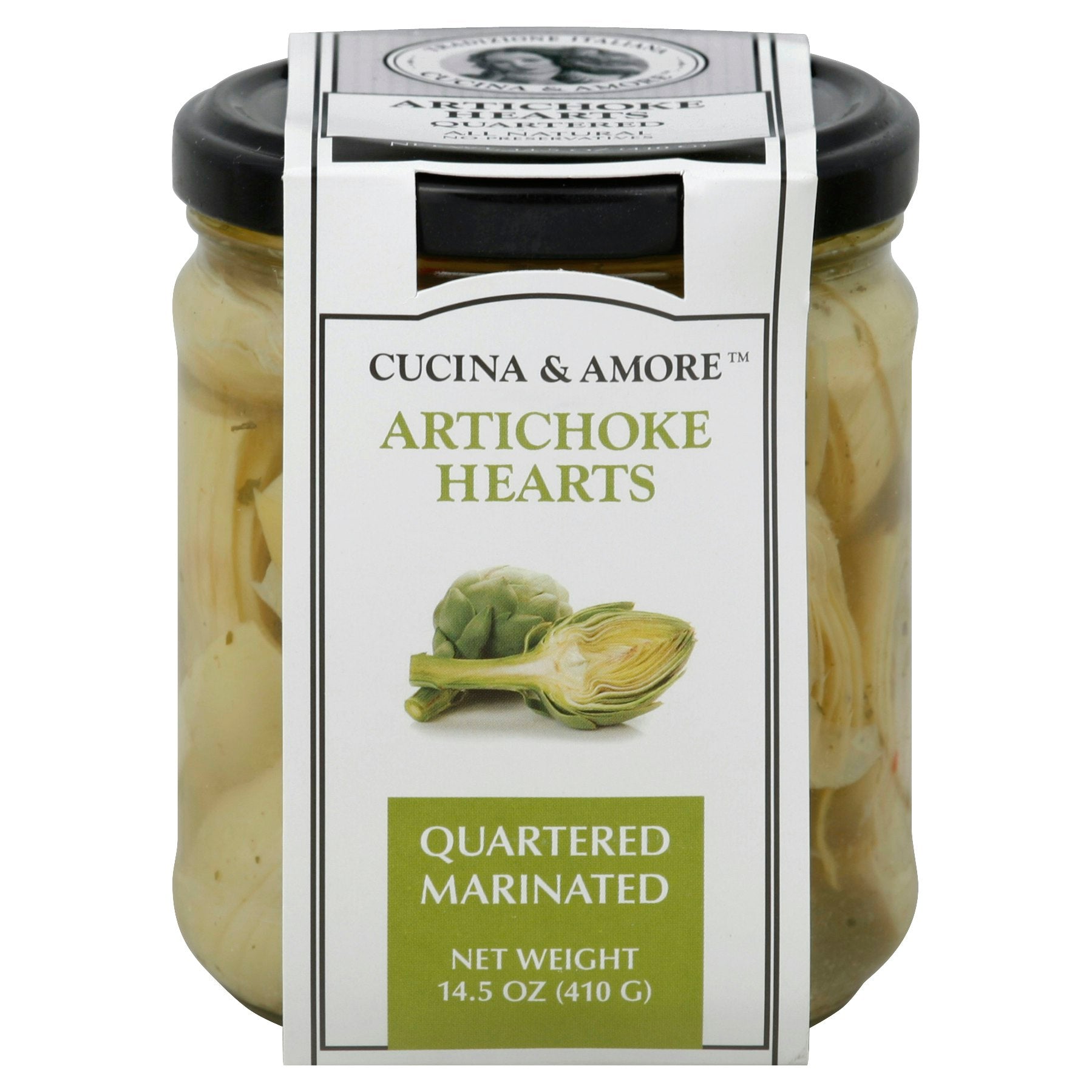 Cucina & Amore Artichoke Quartered Marinated 14.5 oz (Pack Of 6)