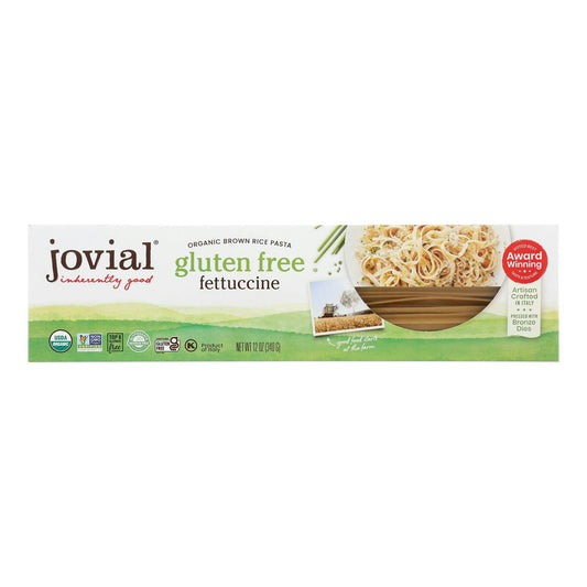 Jovial Pasta Brown Rice Organic Fetuccine 12 Oz (Pack Of 12)