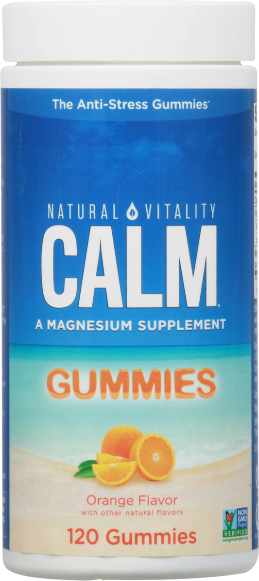 Natural Vitality Calm Orange Gummies 120 Gummies