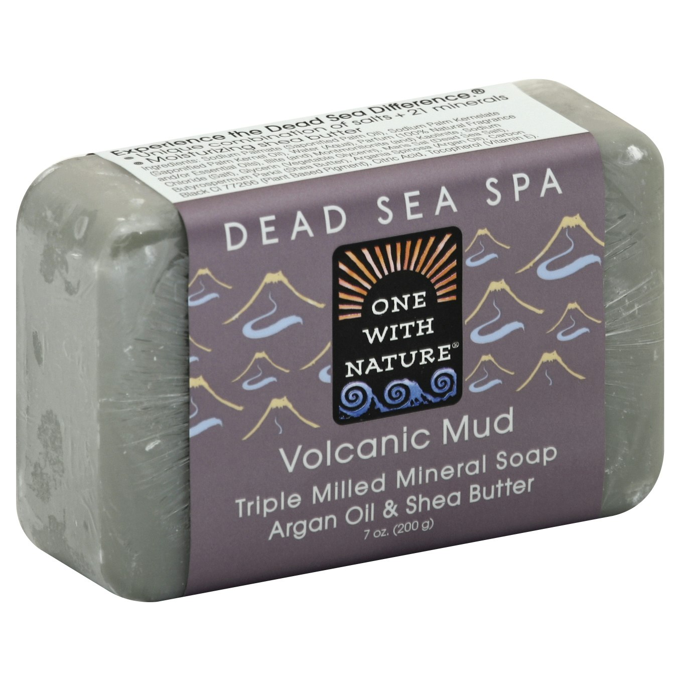 One With Nature Soap Bar Volcanic Mud 7 Oz (Pack of 3)