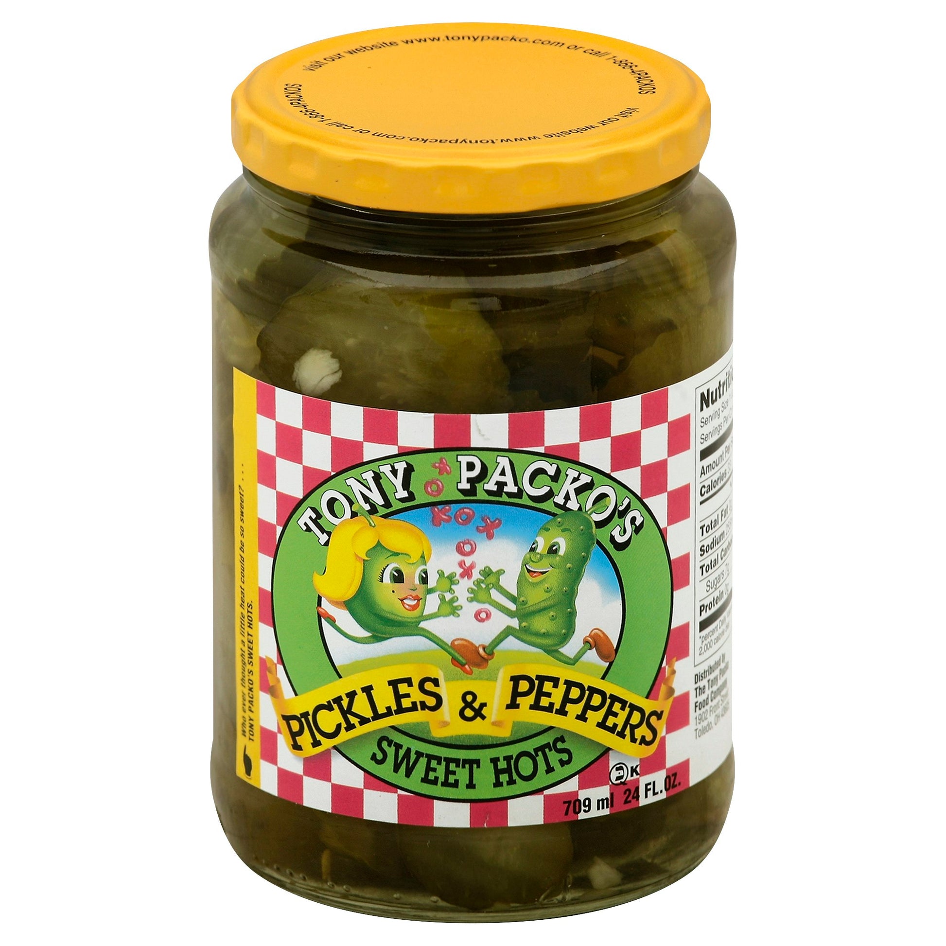 Tony Packos Pickle Pepper Sweet Hot 24 oz (Pack of 12)