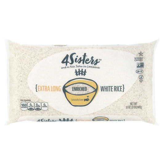 4Sisters Rice White Long Grain 2 Lb (Pack of 18)