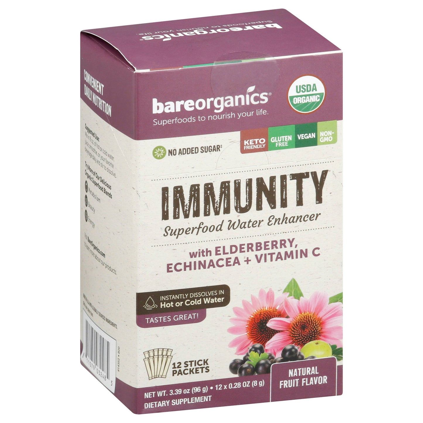 Bareorganics Immunity Blend 12Pc 3.38 Oz