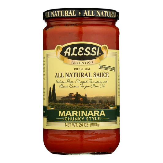 Alessi, Premium All Natural Marinara Sauce 24 oz (Pack of 6)