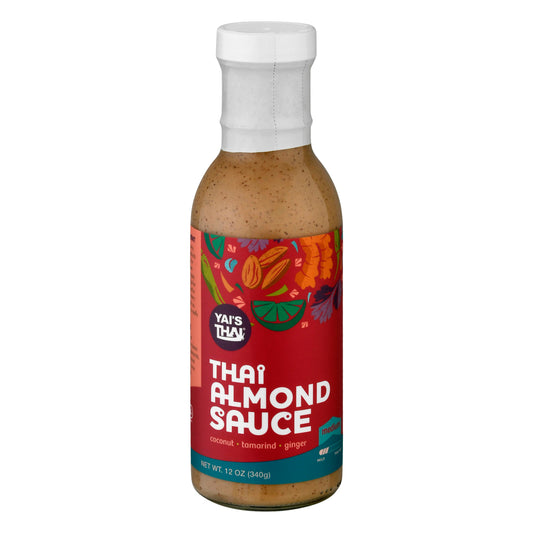 Yais Thai Sauce Almond Thai 12 oz (Pack of 6)