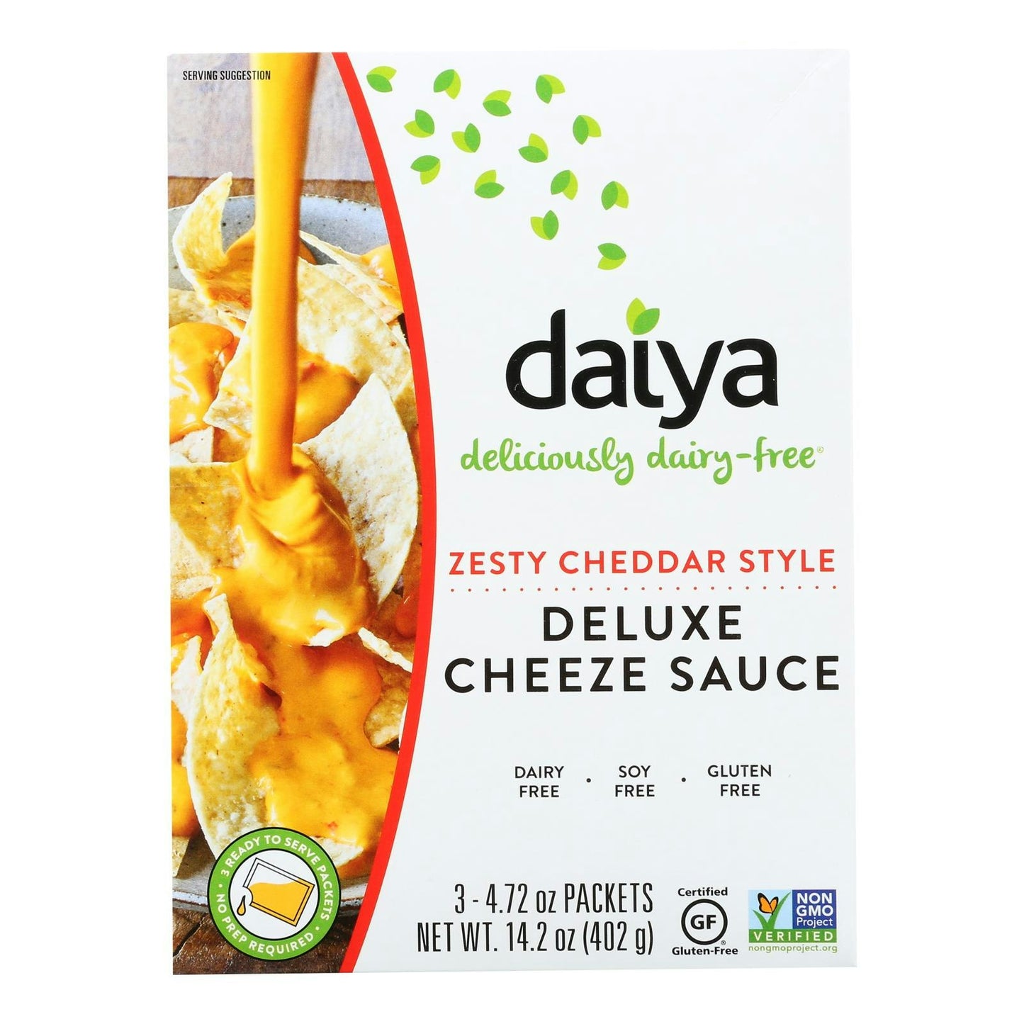 Daiya Deluxe Cheeze Sauce, Zesty Cheddar Style 14.2 Oz (Pack of 8)