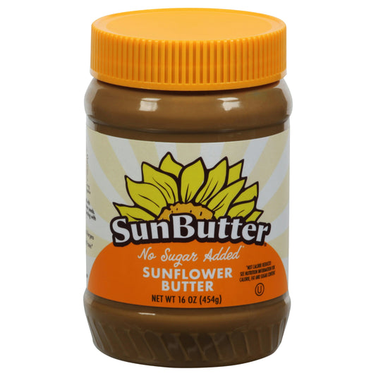 Sunbutter Natural Nut Butter No Sugar Added 16 oz (Pack of 6)