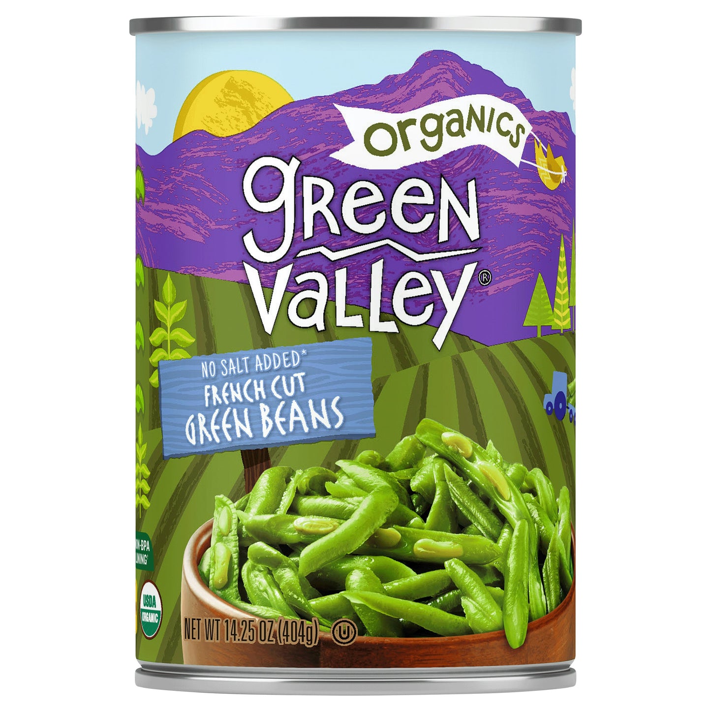 Green Valley Organics Beans Green French Cut 14.25 Oz Pack of 12