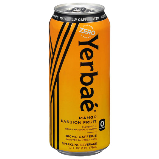 Yerbae Water Sparkling Mango Passion fruit 16 oz (Pack of 12)