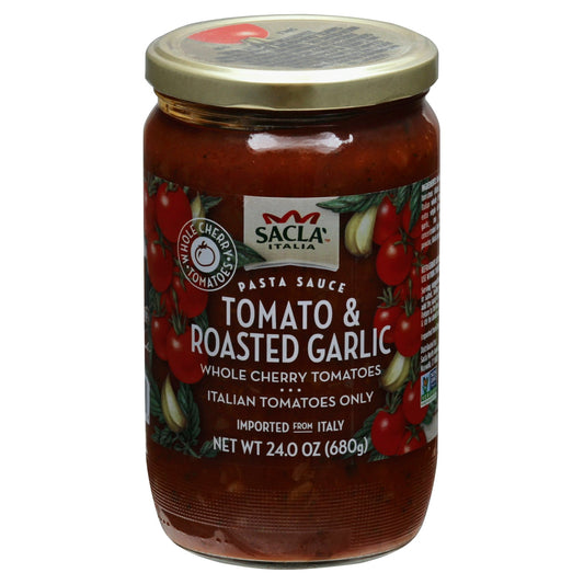 Sacla Tomatos Cherry Roasted Garlic 24 oz (Pack of 6)