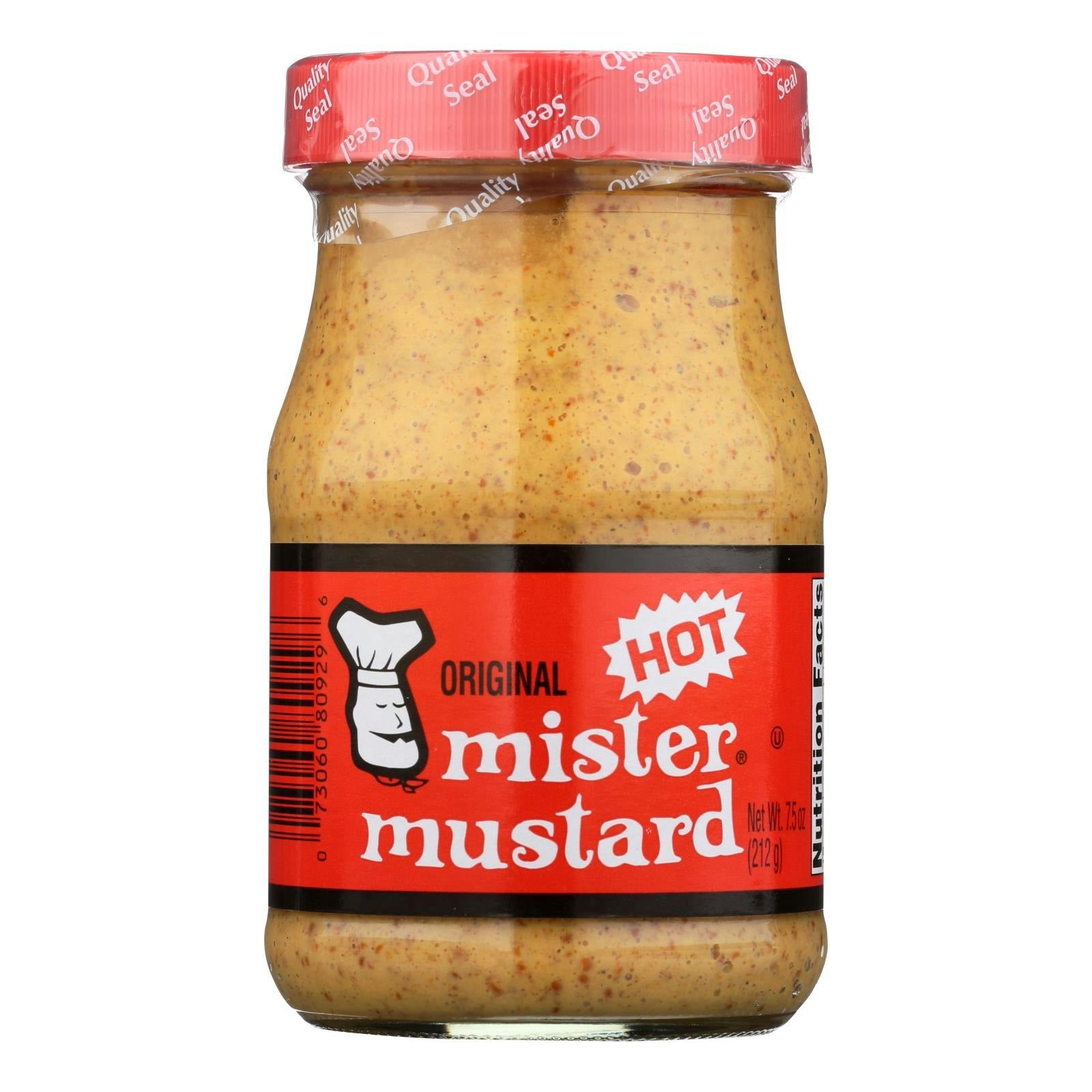 Mister Mustard Mustard Original Hot - 7.5 oz (Pack of 6)