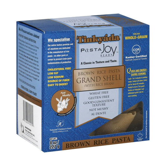 Tinkyada Brown Rice Pasta - Grand Shell 8 oz (Pack of 12)