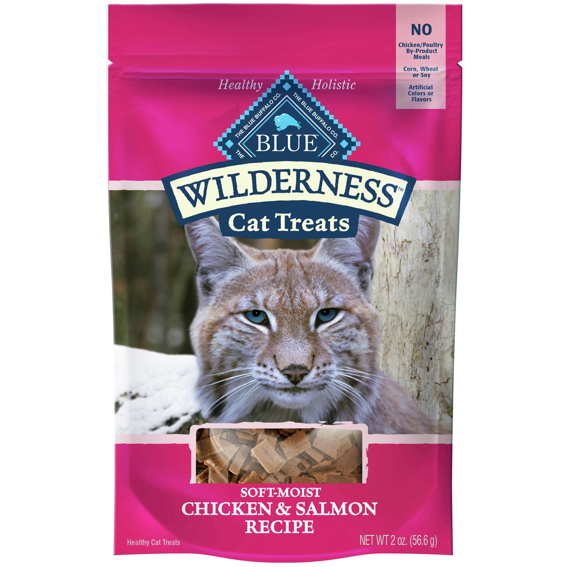 Blue Buffalo Cat Treats Chicken & Salmon 2 Oz Pack of 12