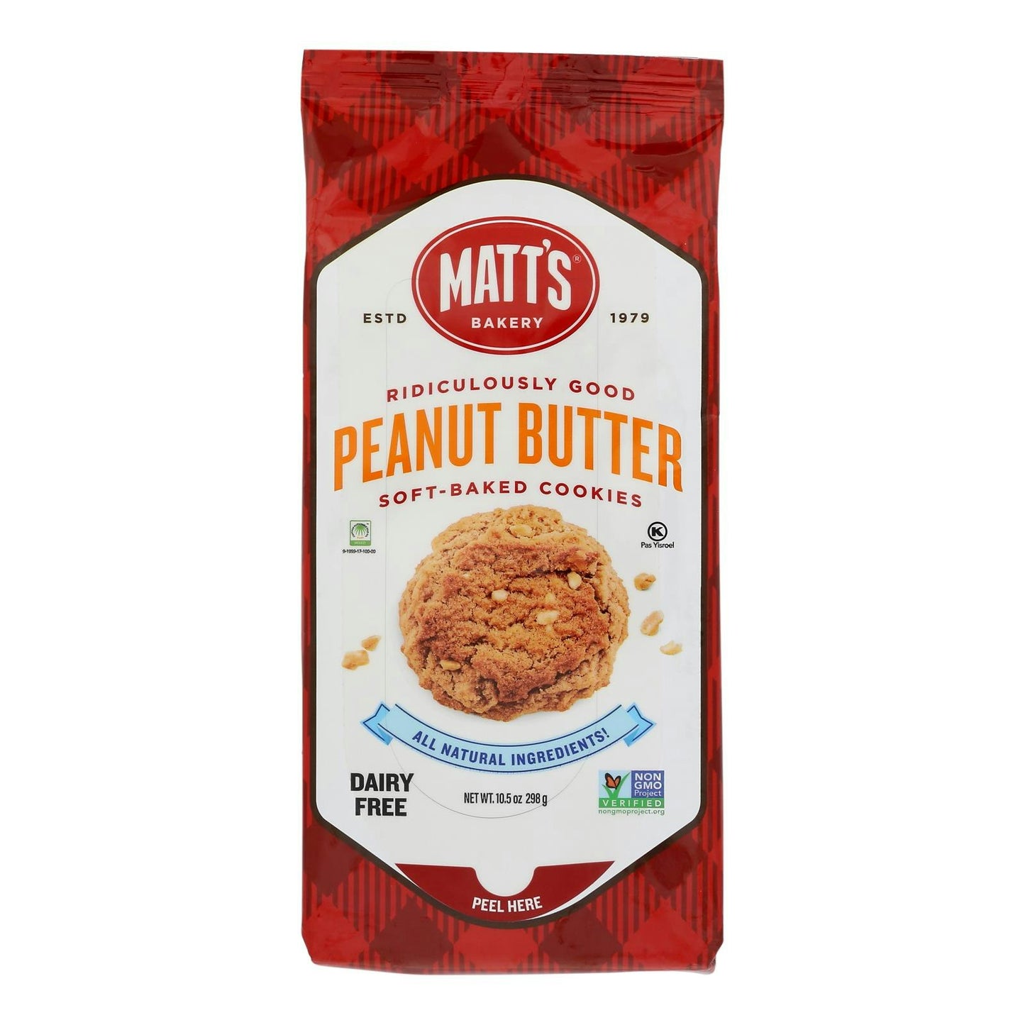 Matt's Cookies - Cookies Peanut Butter 10.5 oz (Pack of 6)