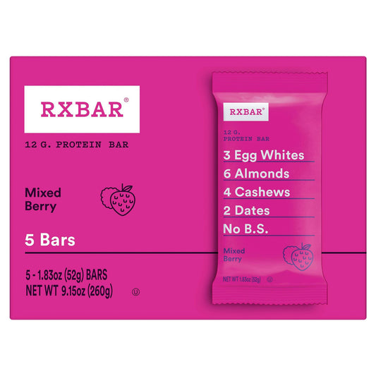 Rxbar Bar Mixed Berry 9.15 Oz (Pack of 6)