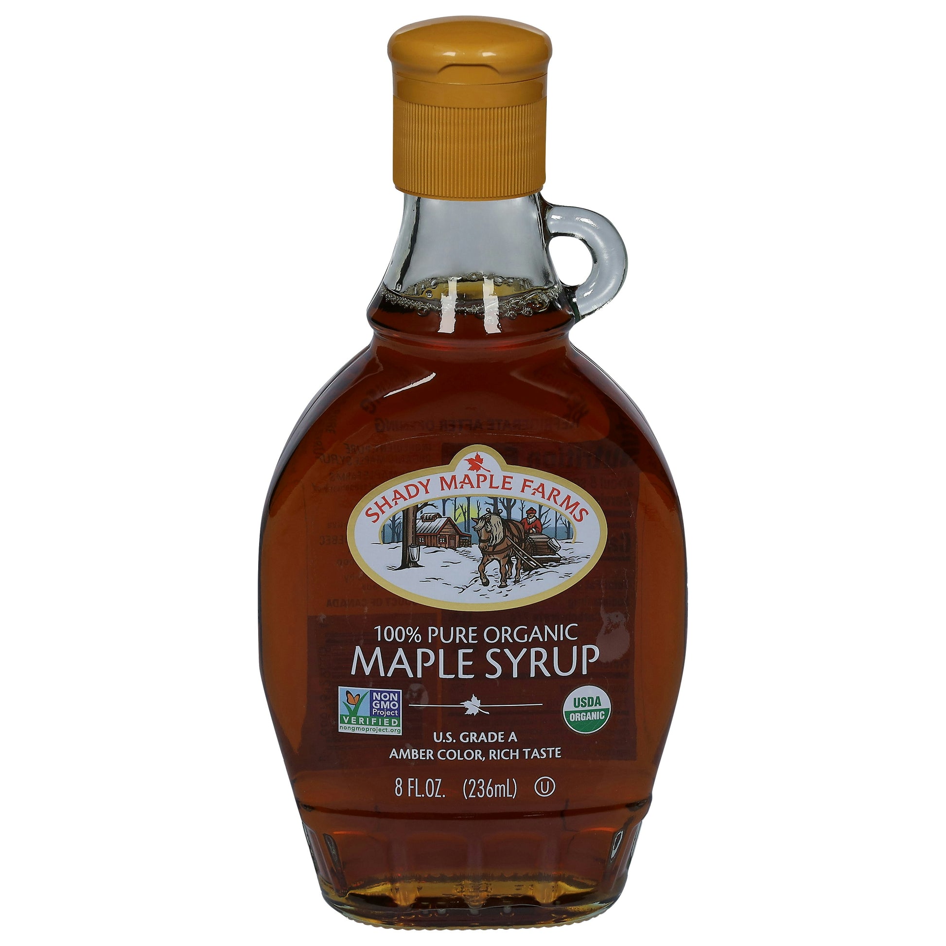 Shady Maple Farm Syrup Amber Rich Taste Organic 8 oz (Pack of 12)