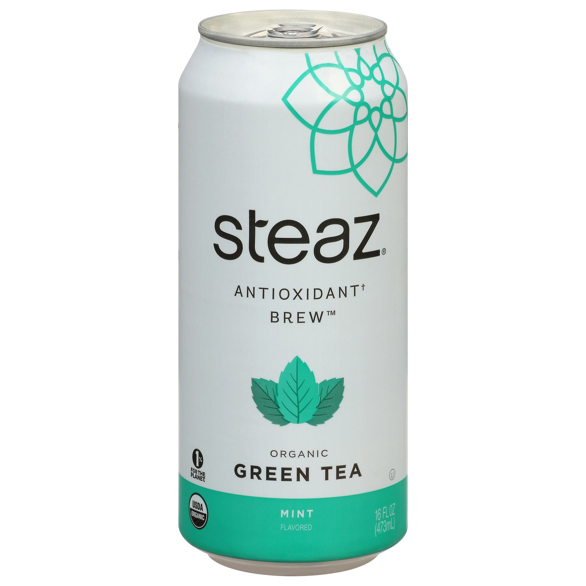 Steaz Tea Antiox Brew Mint Organic 16 FO (Pack of 12)