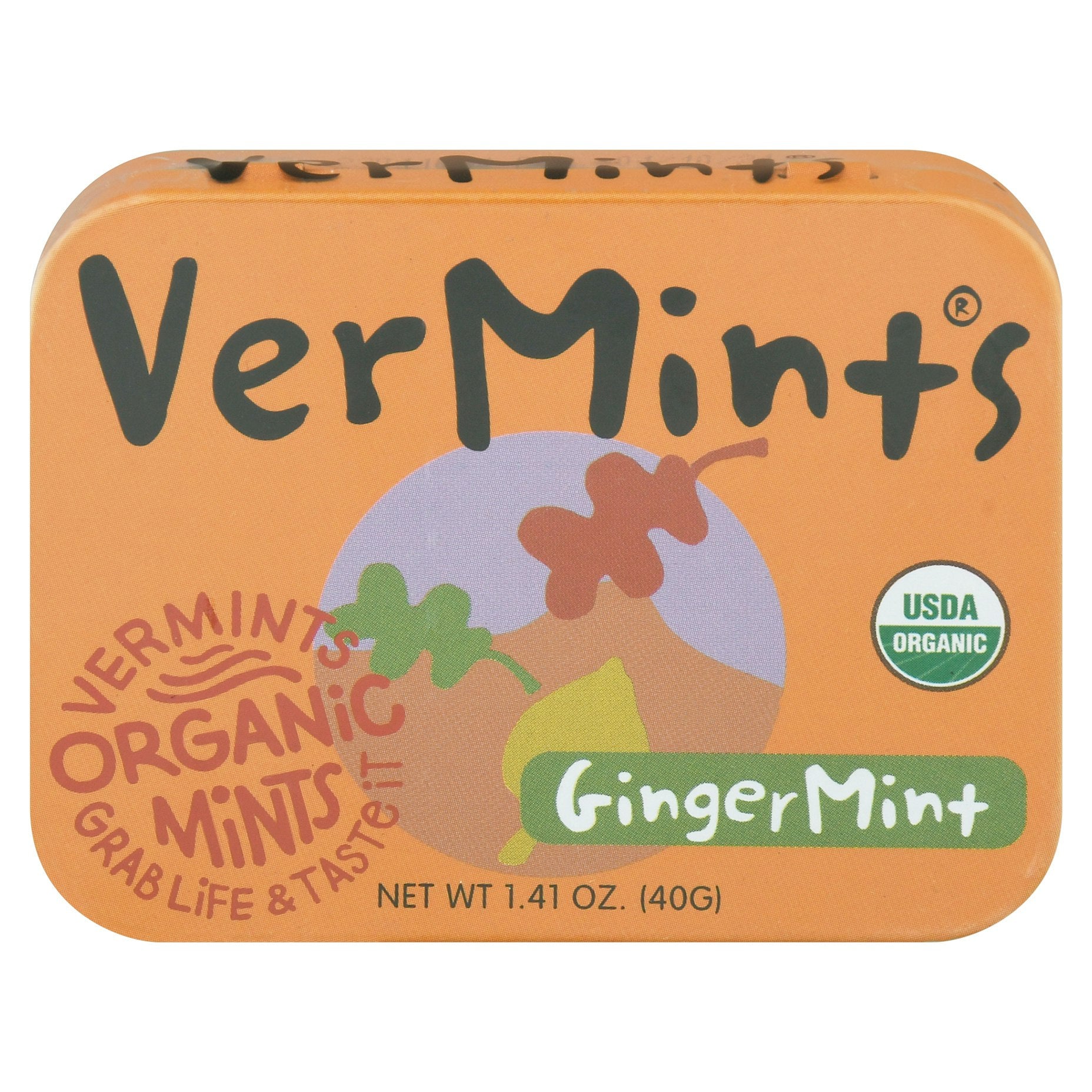 Vermints Candy Gingermint Organic 1.41 oz (Pack of 6)