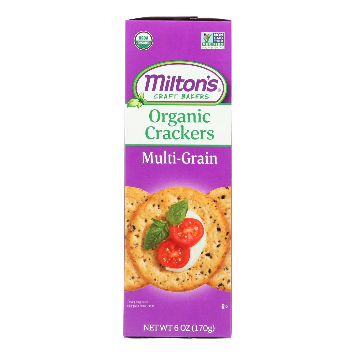 Miltons Crackers Multigrain Baked Organic 6 Oz (Pack of 8)