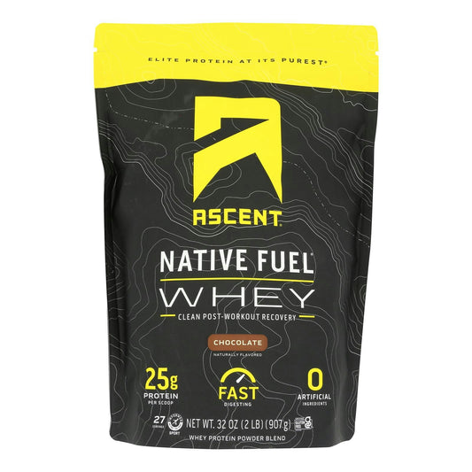 Ascent Native Fuel Chocolate Whey Protein Powder Blend Chocolate - 2 LB