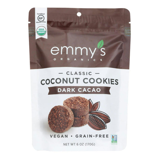 Emmys Organic Macaroons Dark Cacao 6 Oz Pack of 8