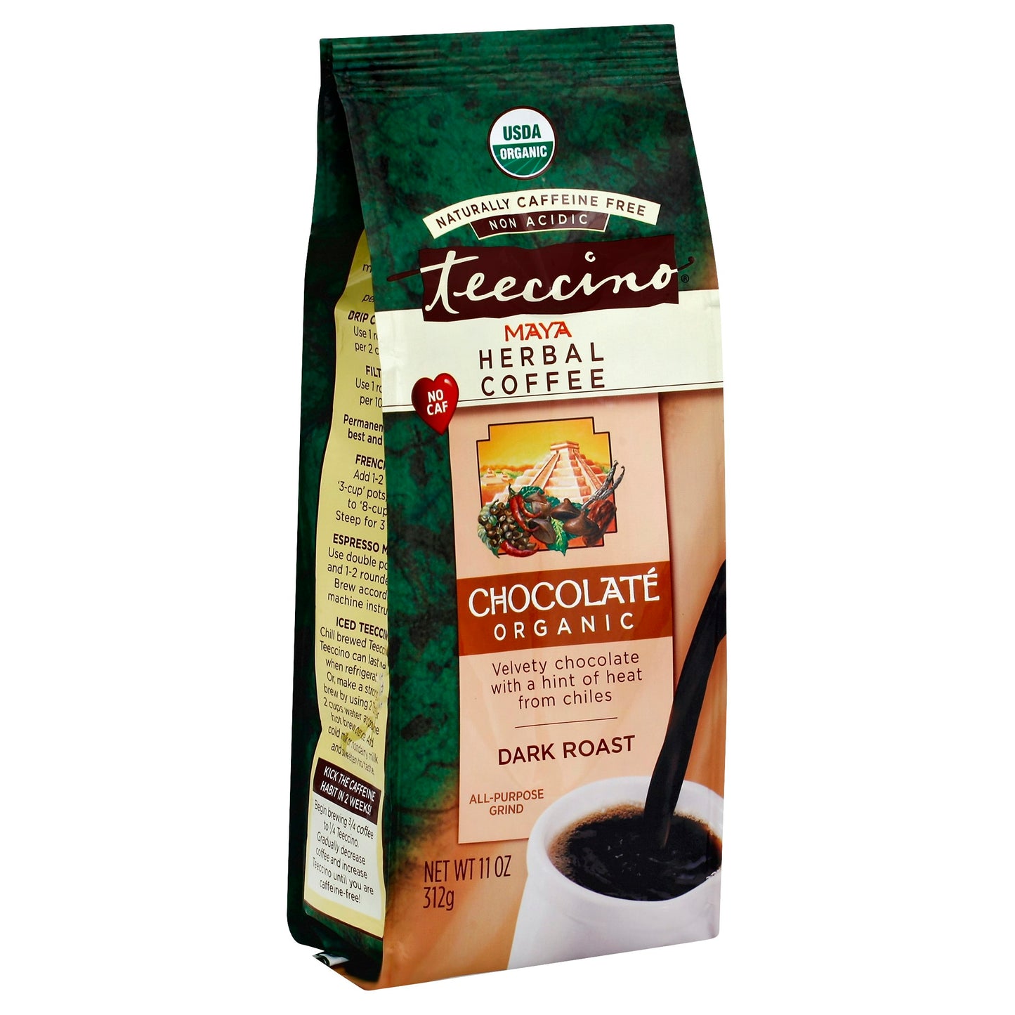 Teeccino Coffee Alt Maca Chocolate 11 Oz Pack of 6