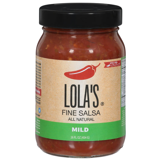 Lolas Fine Hot Sauce Salsa Mild - 16 FZ (Pack of 6)