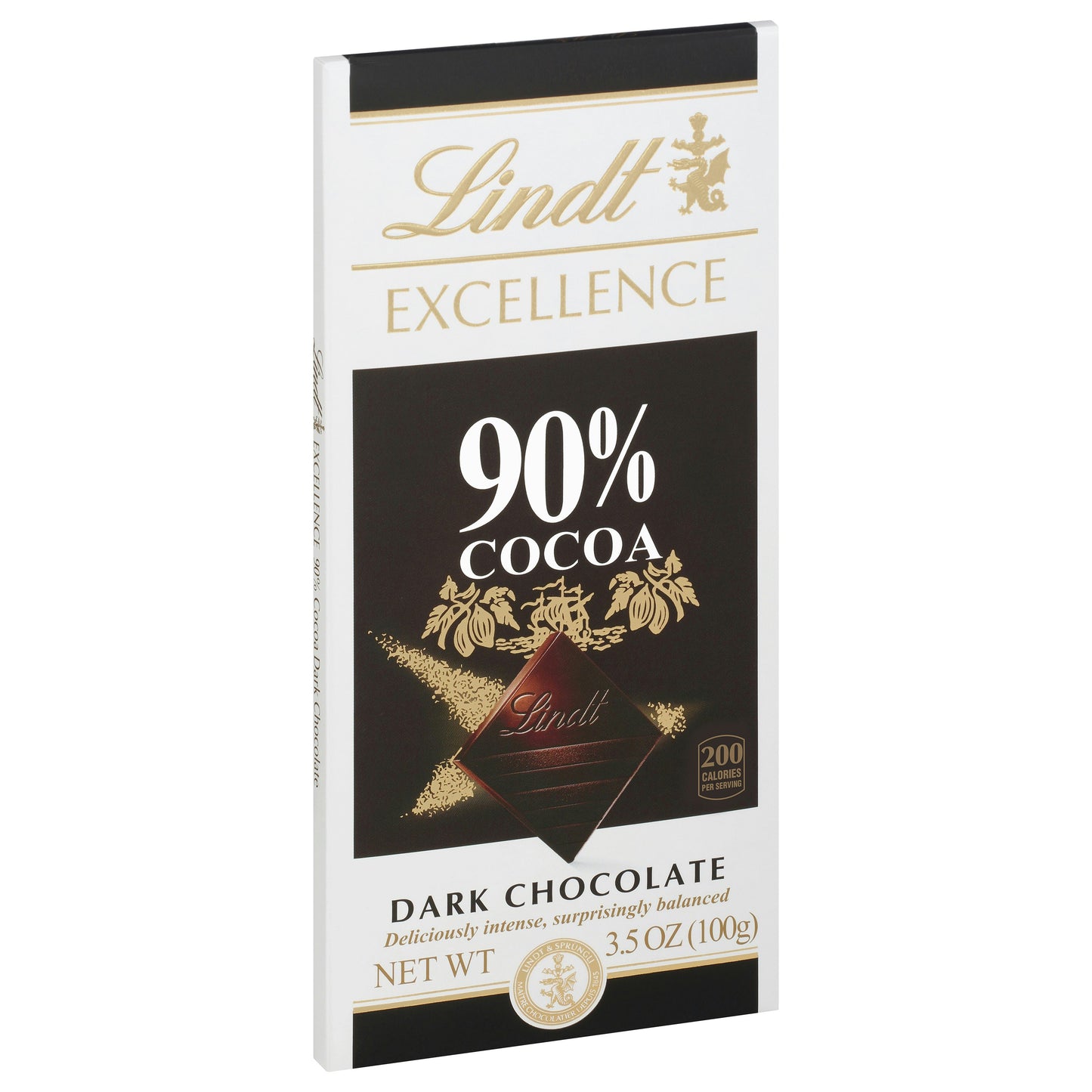 Lindt Chocolate Bar Excellence 90% Cocoa 3.5 Oz (Pack of 12)