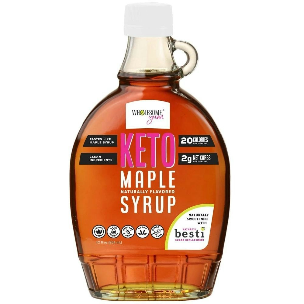 Wholesome Yum Syrup Maple Replacement 12 Fl oz (Pack of 6)