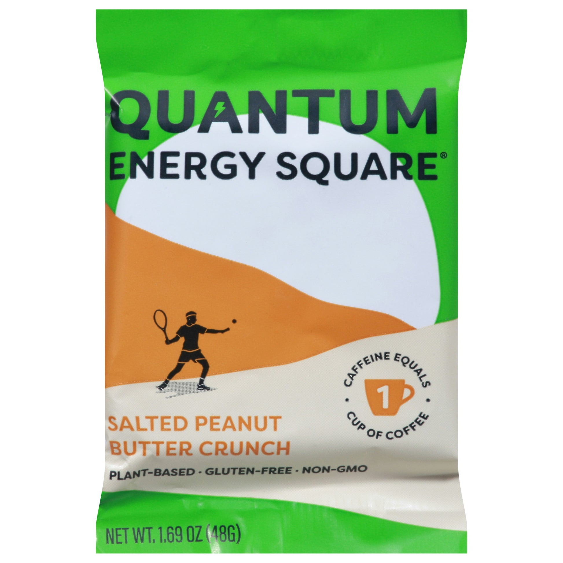 Quantum Energy Squares Salted Peanut Butter Crunch Bar - 1.69 Oz (Pack of 8)