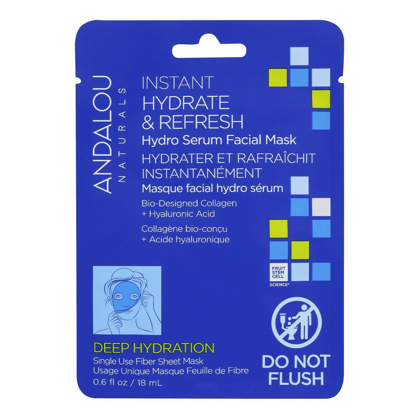 Andalou Naturals Mask Sheet Hydrating 0.6 Fo (Pack Of 6)