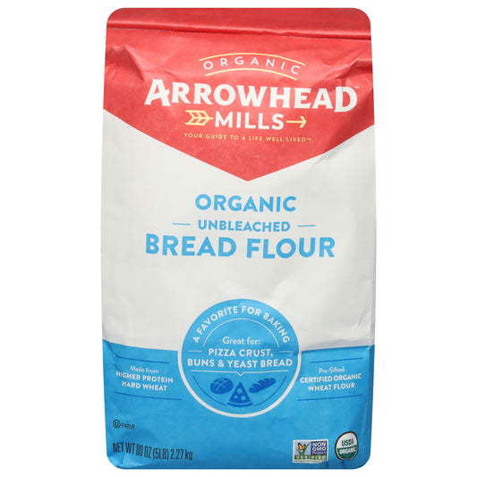 Arrowhead Mills Flour Bread Unbleached 5 Lb (Pack of 8)