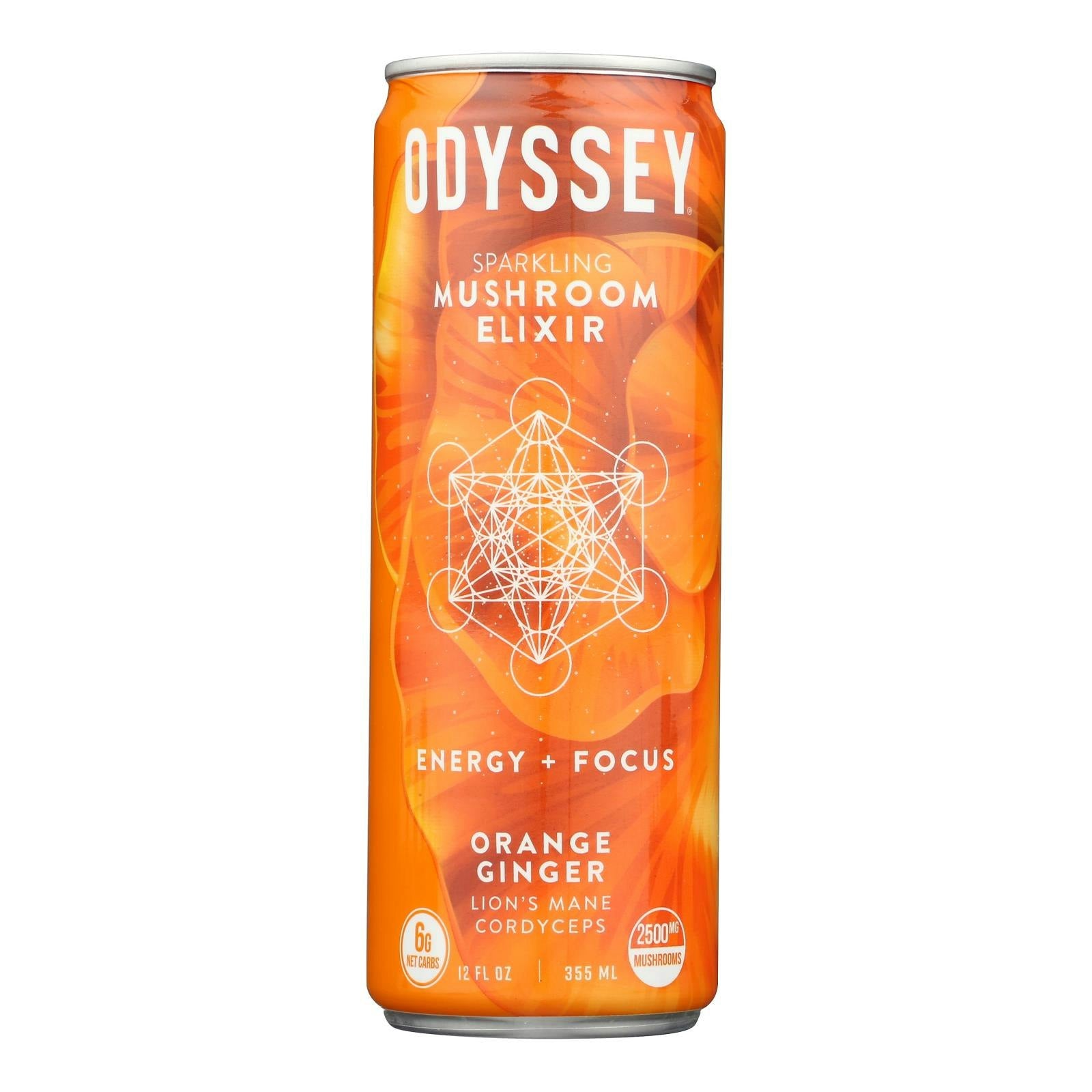 Odyssey - Sparkling Energy Orange Ginger 12 fl. oz (Pack of 12)