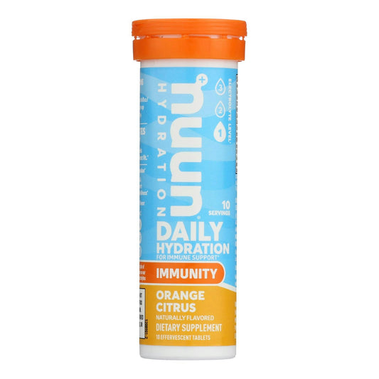 Nuun Hydration Drink Tab Immune Orange Citrus 10 Tablets (Pack of 8)