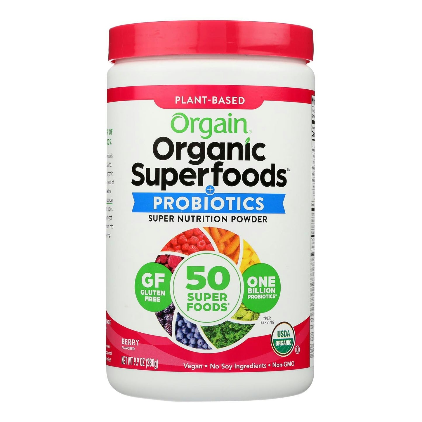 Orgain Organic Hydration Powder - Berry Punch - 0.62 lb