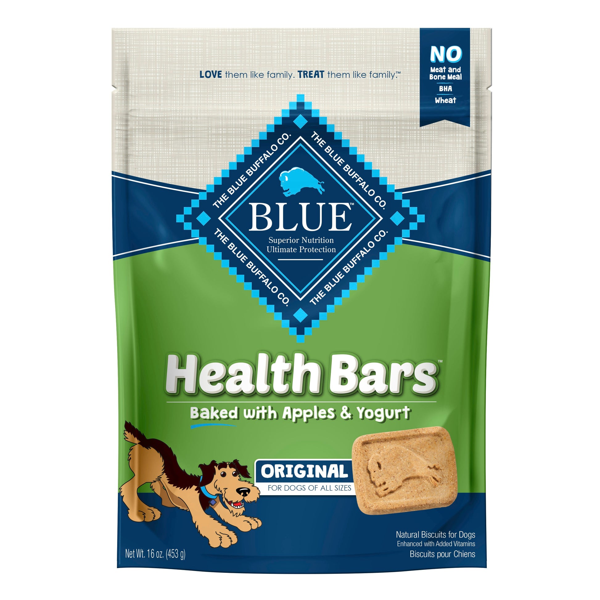 Blue Buffalo Bar Dog Health Apple Yogurt 16 Oz Pack of 4