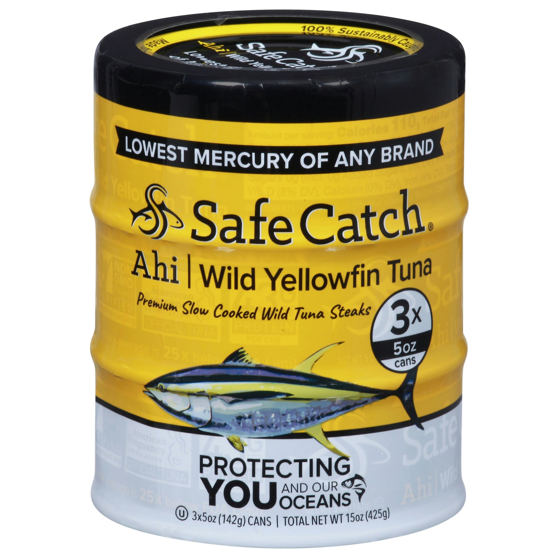 Safecatch Tuna Ahi Wild Yellowfin 15 Oz (Pack of 6)