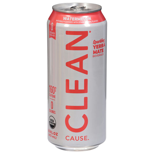 Clean Cause Watermelon Zero Calorie Organic 16 Fl Oz (Pack of 12)