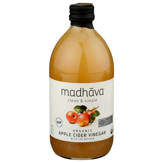 Madhava Vinegar Apple Cider Og 16.9 Oz (Pack of 6)