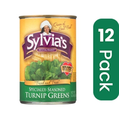 Sylvia's Specially - Seasoned Turnip Greens 14.5 oz (Pack of 12)