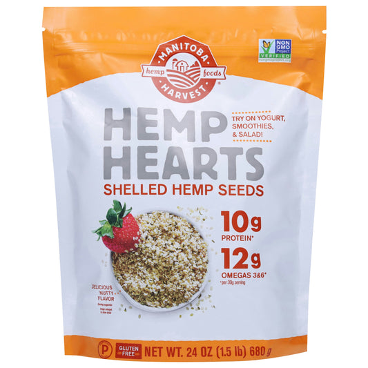 Manitoba Harvest Hemp Hearts 24 Oz (Pack of 6)